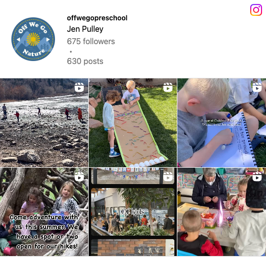 Follow us on Instagram @offwegopreschool